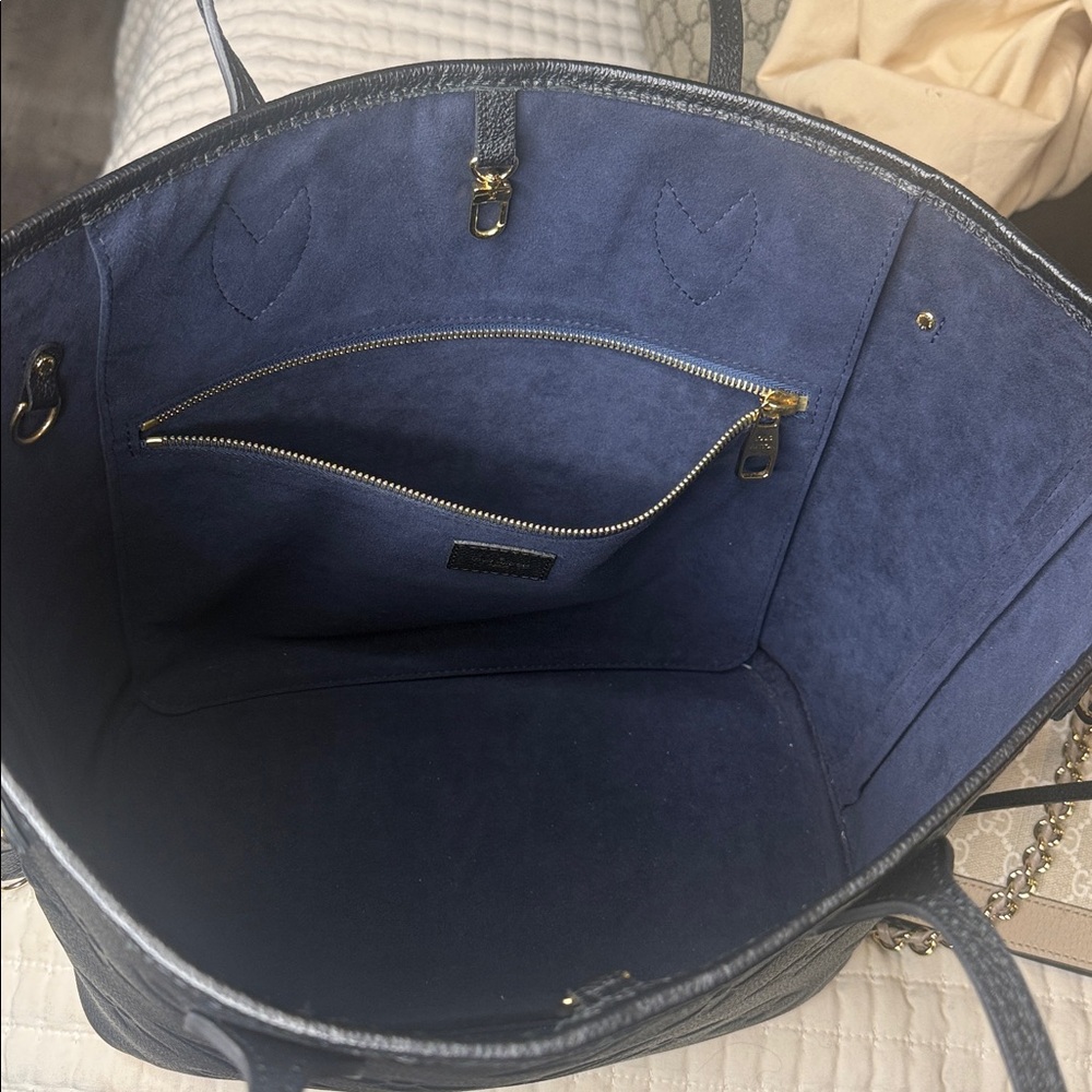Louis Vuitton Black and Blue Tote Bag - Picture 7 of 10